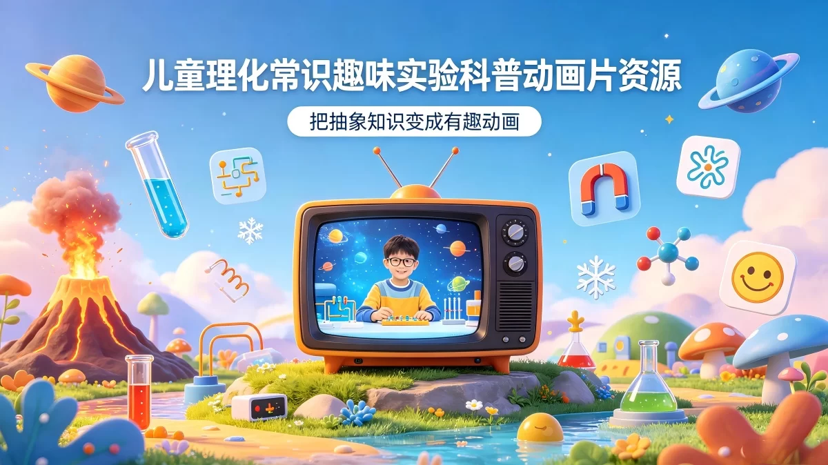 儿童理化常识趣味实验科普动画片资源